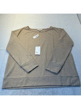 Haven Well Within Crew Neck Soft Lightweight Sweater Beige Medium NWT